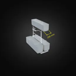 Cestello ad estrazione totale Cleaning agent K-Line / Grigio