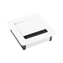 Passacavi LUXURY senza ammortizzazione 100 mm / Bianco opaco