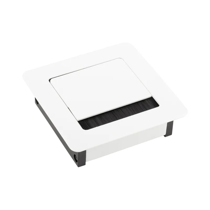 Passacavi LUXURY senza ammortizzazione 100 mm / Bianco opaco