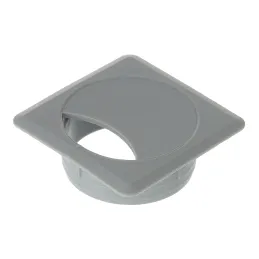 Passacavi QUADRO PVC / Grigio chiaro