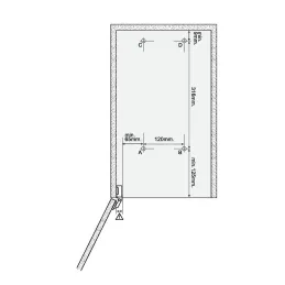 Cestino estraibile 300 mm - 1×16 L / Bianco