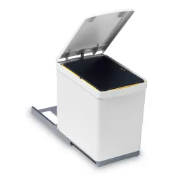 Cestino estraibile 300 mm - 1×16 L / Bianco