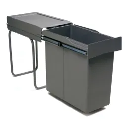 Cestino estraibile LINEA 300 mm – 1×40 L / Antracite