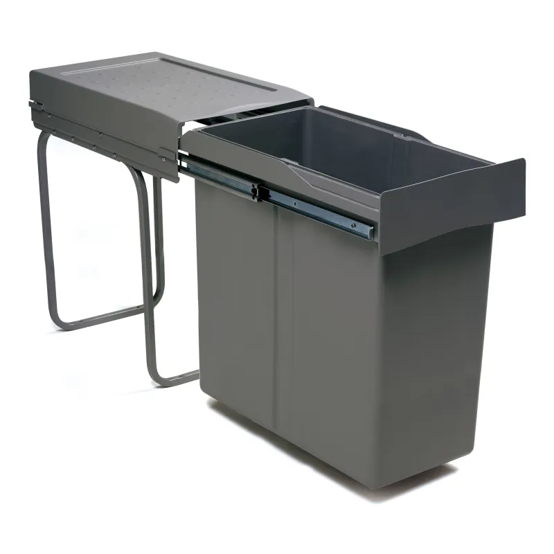 Cestino estraibile LINEA 300 mm – 1×40 L / Antracite