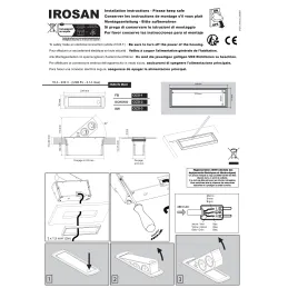 Presa elettrica a scomparsa CIZO 2x230 + 2xUSB - FRENCH / Nera