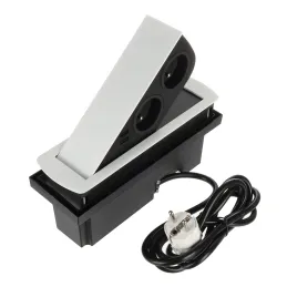 Presa elettrica a scomparsa CIZO 2x230 + 2xUSB - FRENCH / Bianco opaco