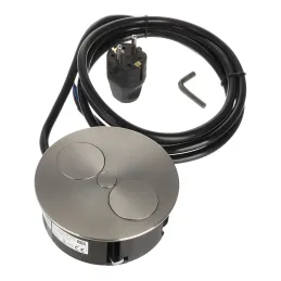 Presa elettrica Twist 2x 230V SCHUKO / Acciaio inox
