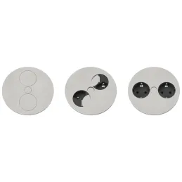Presa elettrica Twist 2x 230V SCHUKO / Acciaio inox
