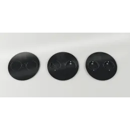 Presa elettrica Twist 2x 230V SCHUKO / Nero opaco