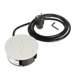 Presa elettrica Twist 2x 230V SCHUKO / Bianco opaco