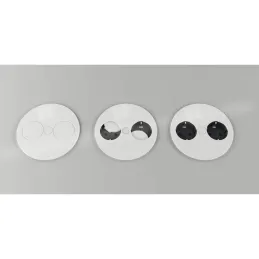Presa elettrica Twist 2x 230V SCHUKO / Bianco opaco