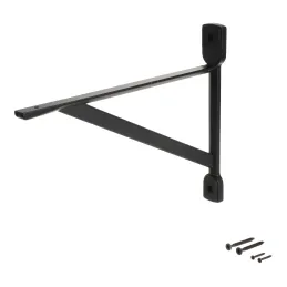 Supporto per mensola ZAIRA / Nero opaco