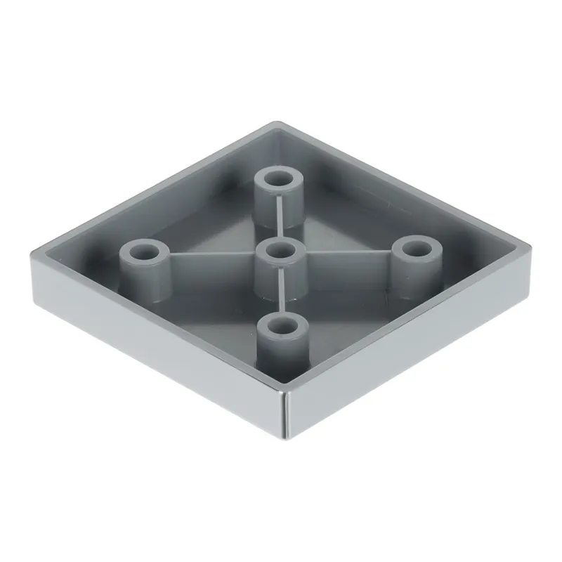 Piedino in plastica 10 mm 60x60 / Cromo lucido