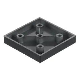 Piedino in plastica 10 mm 60x60 / Nero