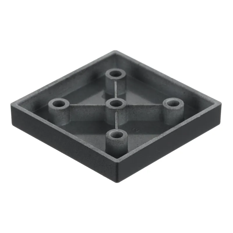 Piedino in plastica 10 mm 60x60 / Nero