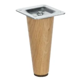 Piedino in legno per mobili LUGO / Rovere verniciato – set da 4 pezzi