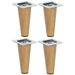 Piedino in legno per mobili LUGO / Rovere verniciato – set da 4 pezzi