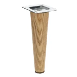 Piedino in legno per mobili LUGO / Rovere verniciato – set da 4 pezzi