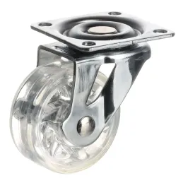 Rotella per mobili SIMPLE senza freno 50 mm / Trasparente chiaro