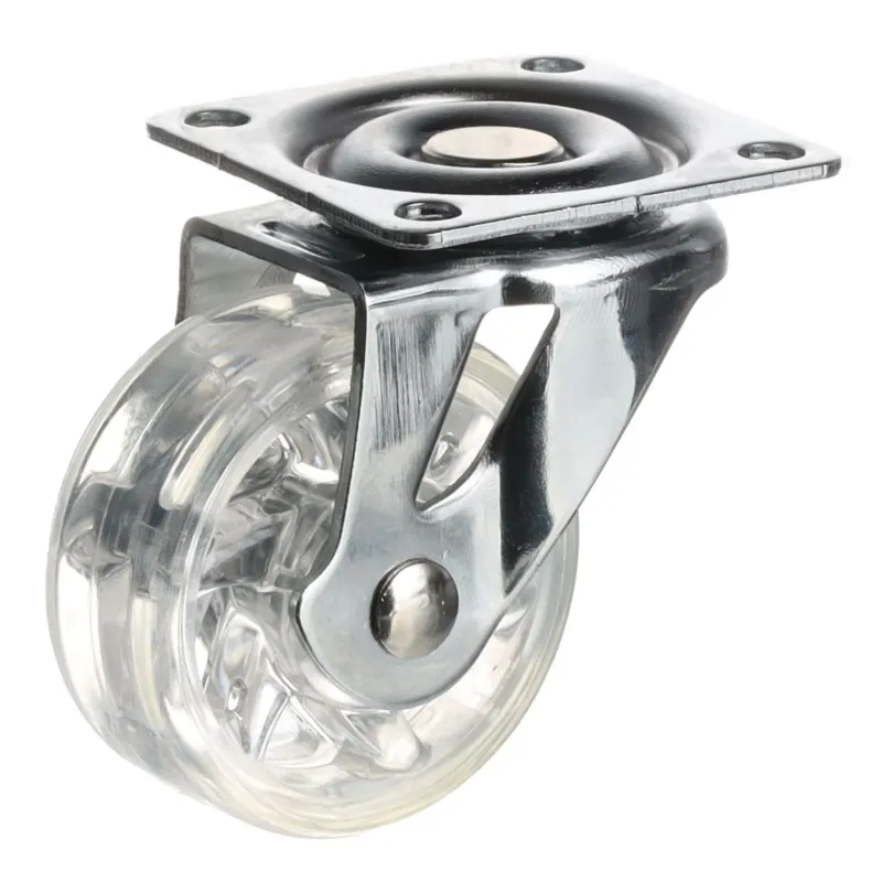 Rotella per mobili SIMPLE senza freno 50 mm / Trasparente chiaro