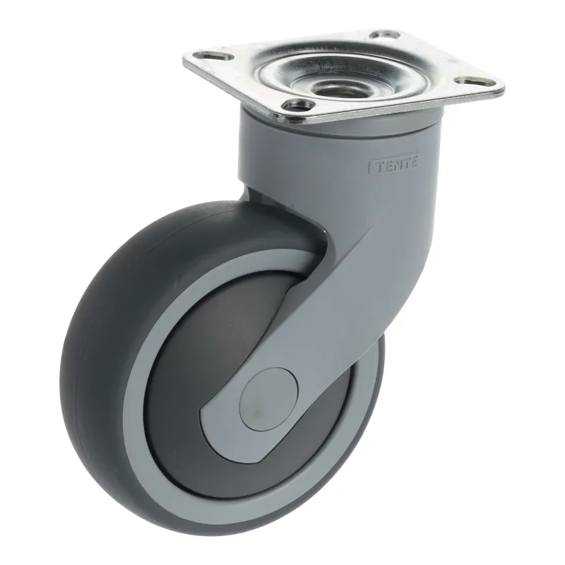 Rotella per mobili TENTE senza freno 5370 - 100 mm / Grigio