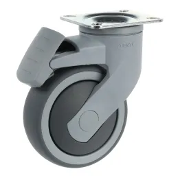 Ruota per mobili TENTE con freno 5377 - 100 mm / Grigio