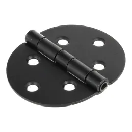 Cerniera a bandella rotonda 72 x 60 mm / Nera