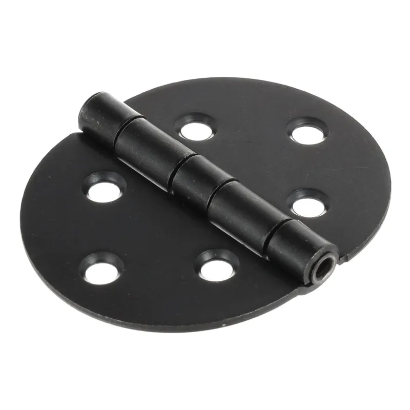 Cerniera a bandella rotonda 72 x 60 mm / Nera