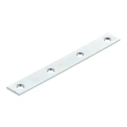 Piastra di giunzione 120 x 15 mm / Zinco bianco