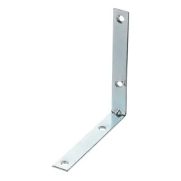 Squadra di giunzione 100 x 100 mm - 10 pz / Zinco bianco