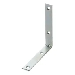 Squadra di giunzione 90 x 90 mm - 10 pz / Zinco bianco