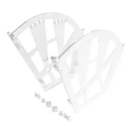 Sistema basculante per scarpe a tre file / Bianco – coppia