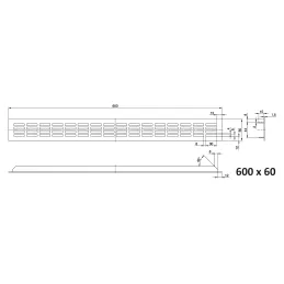 Griglia di ventilazione LAGUNA / Bianco opaco