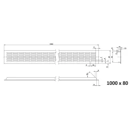Griglia di ventilazione LAGUNA / Alluminio