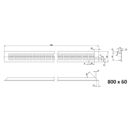 Griglia di ventilazione LAGUNA / Acciaio inox