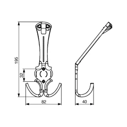 Appendiabiti VERDI MAXI / Bronzo antico