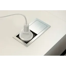 Presa elettrica VersaHit Mono 1 x 230V SCHUKO / Acciaio inox