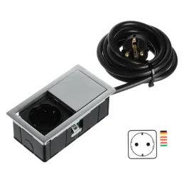 Presa elettrica VersaHit Mono 1 x 230V SCHUKO / Acciaio inox