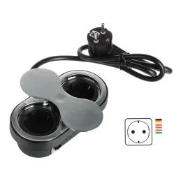 Presa da incasso SWING 2 x 230 V SCHUKO / Acciaio inox