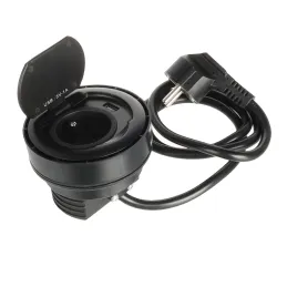 Presa da incasso RING FRENCH 1 x 230 V + 1 x USB / Nero opaco