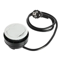 Presa da incasso RING FRENCH 1 x 230 V + 1 x USB / Bianco opaco