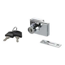 Serratura per due vetri DS60Z/19 nichel