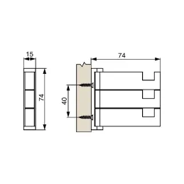 Appendiabiti girevole LENOS / Acciaio inox