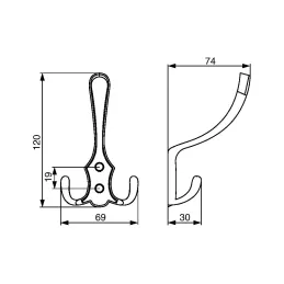 Appendiabiti MIKEL XL / Oro lucido