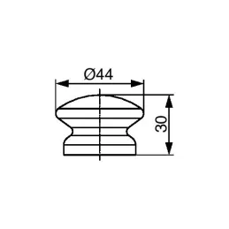 Pulsante MASSIVE / faggio grezzo