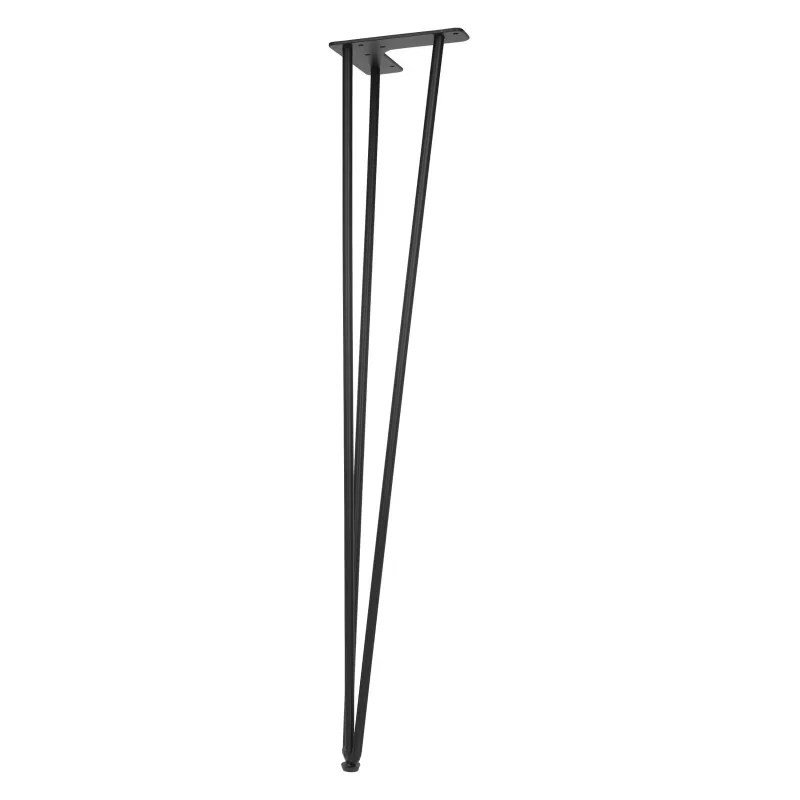 Gamba da tavolo HAIRPIN 710 mm / Nera