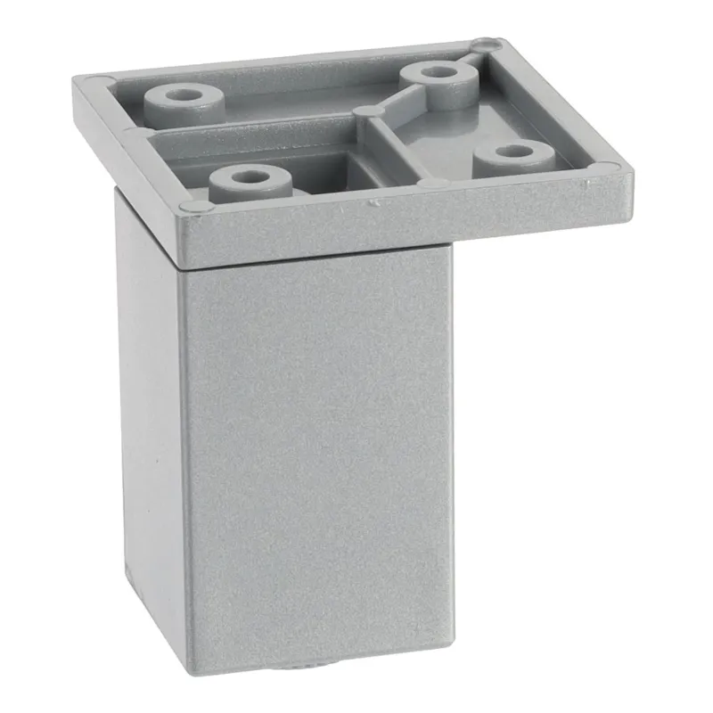 Piedino in plastica 33x33 mm / Grigio
