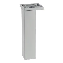 Piedino in plastica 33x33 mm / Grigio