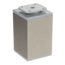 Piedino per mobili 60 x 60 / Effetto acciaio inox