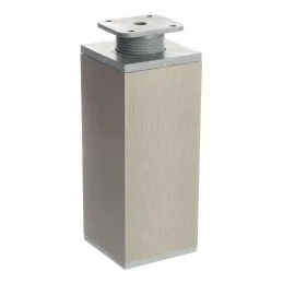 Piedino per mobili 60 x 60 / Effetto acciaio inox